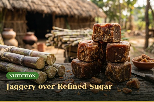 Iron-Rich Indulgence: The Case for Organic Jaggery Over Refined Sugar